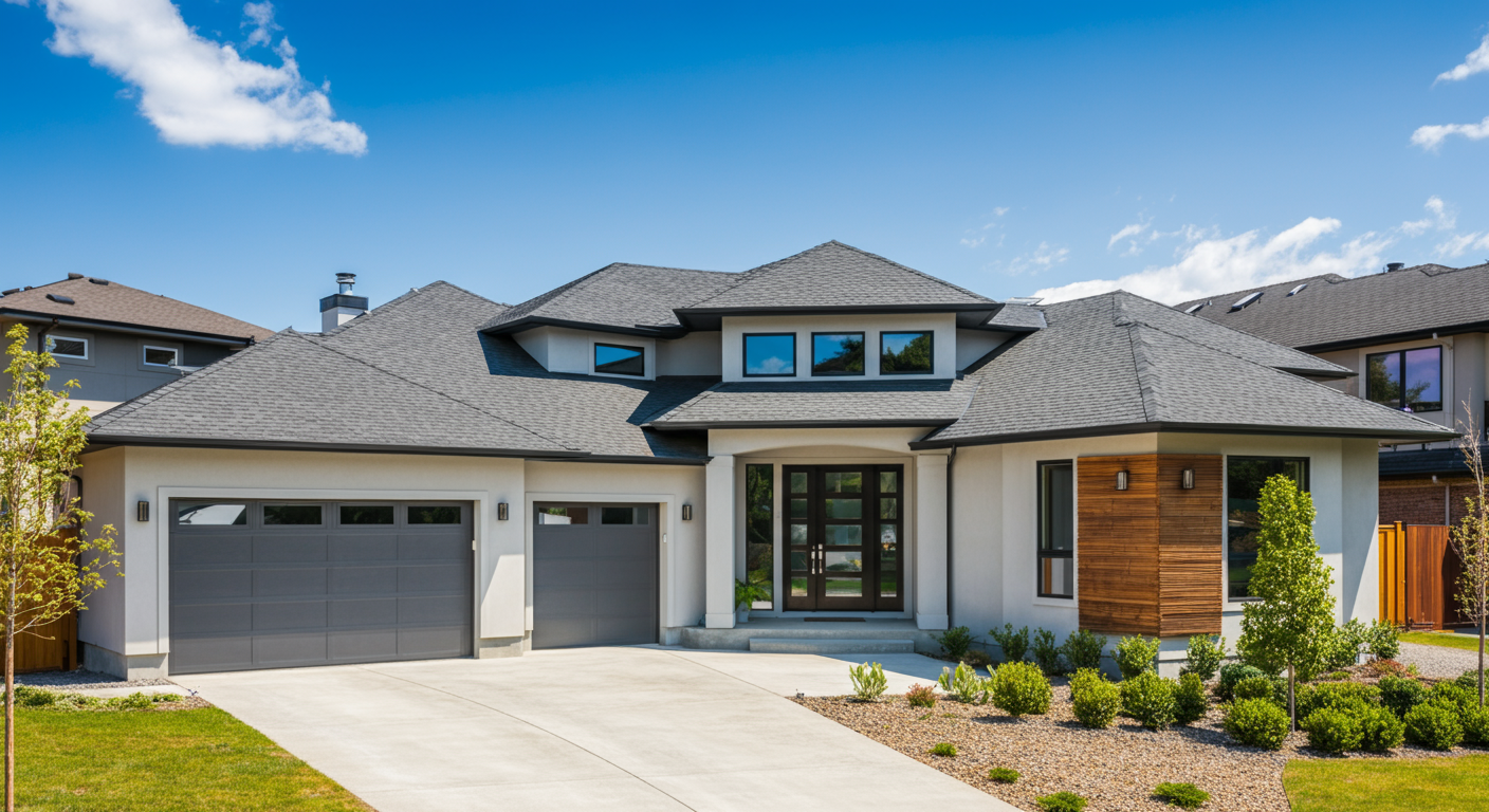 Professional framing construction in progress